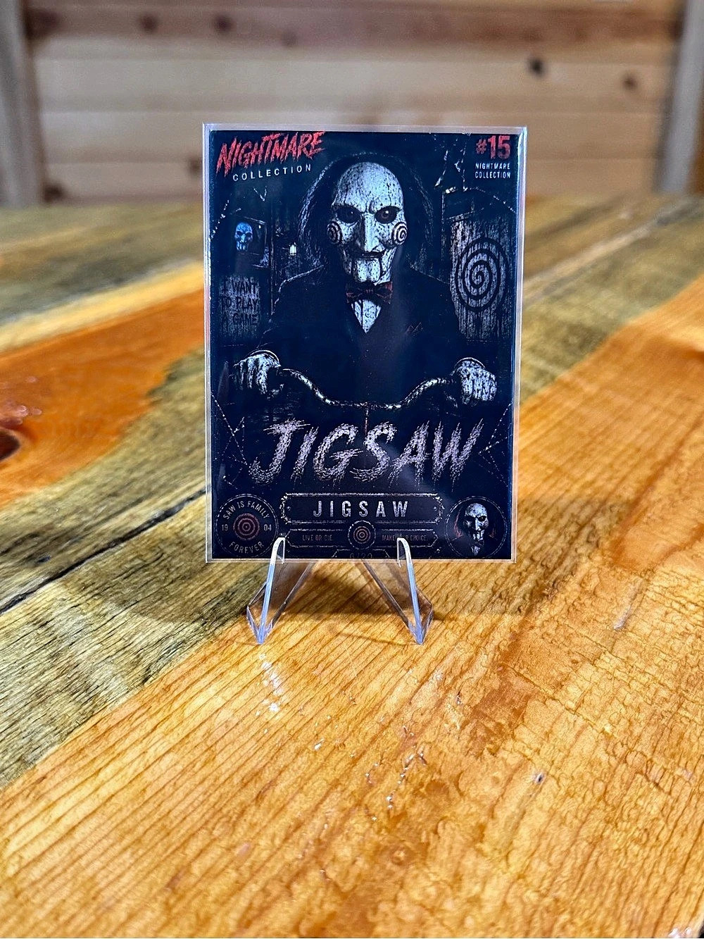 Jigsaw Saw Custom Horror Card